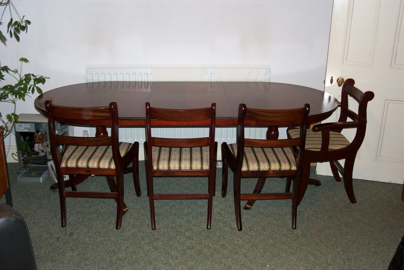 Mahogany Dining Table and Chairs